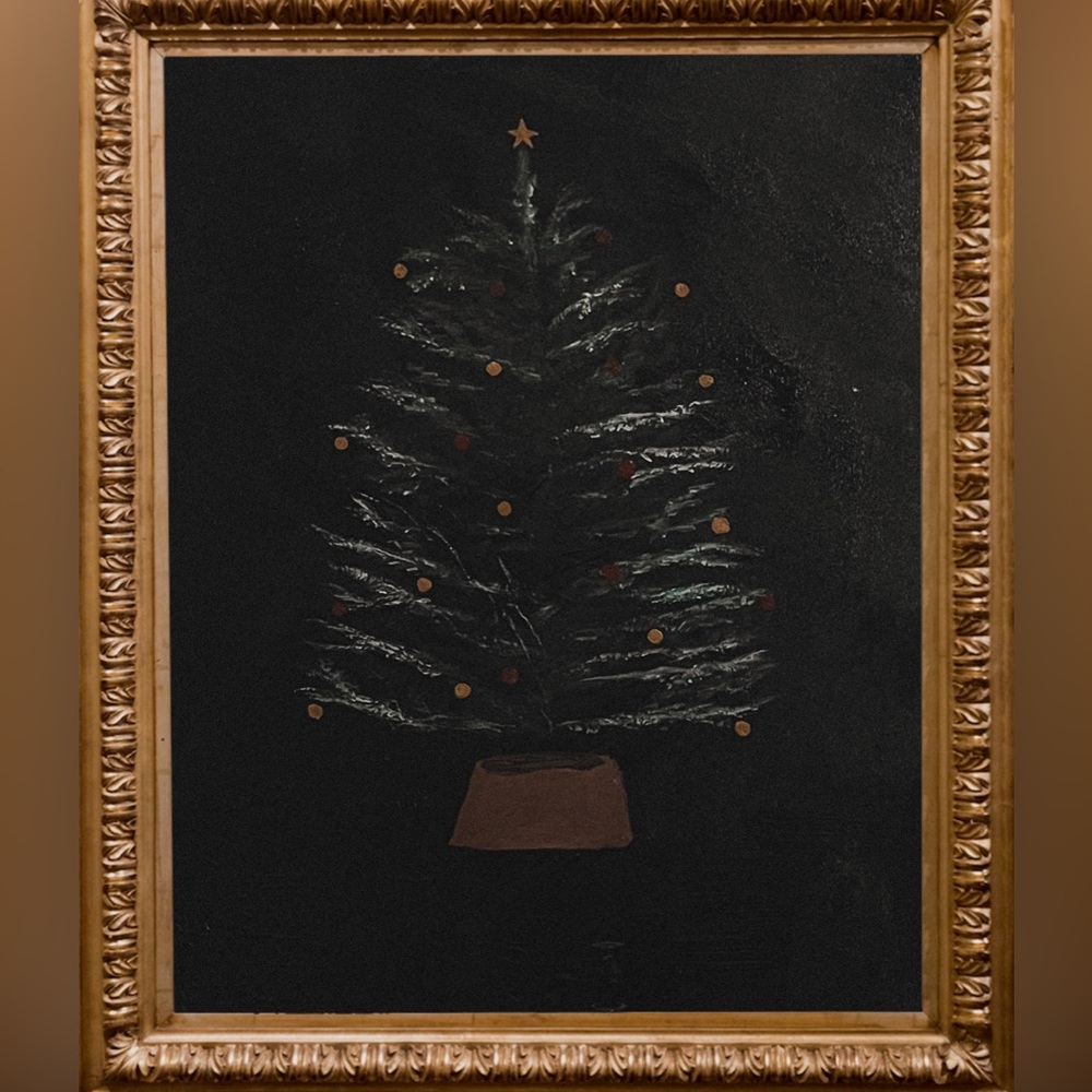 Christmas wall art handmade painting